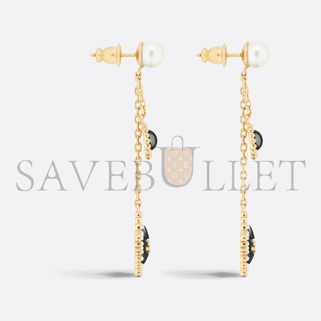 DIOR PETIT CD LUCKY BAROQUE EARRINGS E3664WOMVE_D92B